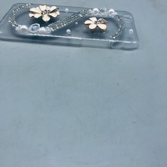 Phone case 6s embellished floral bling clear READ - Picture 3 of 5